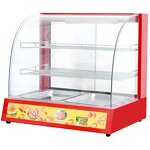 Pie Warmer - Heated Display Cabinet Food Showcase 66cm