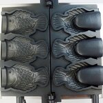 Waffle Iron - Commercial Ice Cream Cone Machine for Small Business Fish Shape Taiyaki