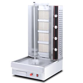 Doner Kebab Grill Machine - 4 Burners Stainless Steel Shawarma
