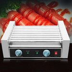 Hot Dog Grill Machinery - Snack Equipment 7 Rollers Sausage Toaster