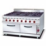 Electric Cooking Range Machine - Steamed Rice in Clay Pot with Cabinet 8 Burner