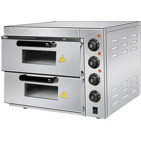 Double Deck Oven - Electric for Bakery Cake Bread Pizza with Stone Automatic Baking