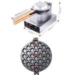 Waffle Maker - Nonstick Switch Control Industrial Belgian Egg Bubble Commercial Mini
