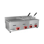 Griddle Fryer Combo - Heavy Duty for Restaurant Food Truck High Efficiency Gas Saving