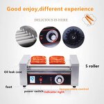 Hot Dog Grill Machinery - Snack Equipment 7 Rollers Sausage Toaster