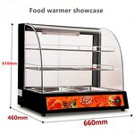 Food Display Warmer - Factory Sale Electric Commercial Black Modern Party