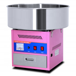 Cotton Candy Maker - Electric Floor Type Pink Flossing Machine with Cart Sugar