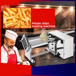 Potato Chips Cutting Machine - Electric Vegetable Fruit Cutter French Fries