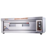 Pizza Bread Oven - Single Deck Electric Bakery with 1 Tray for Home Professional