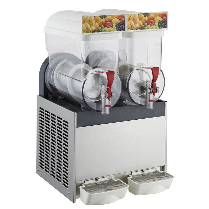 Slush Machine - Table Top Two Tanks Commercial Ice Slushy Making
