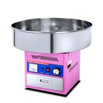 Cotton Candy Maker - Electric Floor Type Pink Flossing Machine with Cart Sugar
