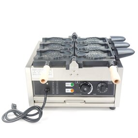Waffle Iron - Commercial Ice Cream Cone Machine for Small Business Fish Shape Taiyaki