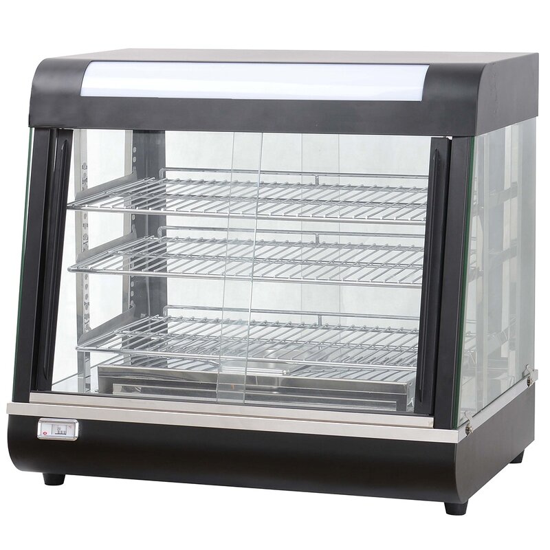 Pie Food Display Cabinet - Hot Lamps Warmer