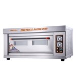 Pizza Bread Oven - Single Deck Electric Bakery with 1 Tray for Home Professional