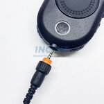 Audio Mic Kit Manufacturer - 2-Wire Acoustic Tube Coil Earbud Compatible with Multi-PIN Mo-to-ro-la CLP446 CLP1040 CLP108