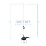 CB Radio Antenna Manufacturer - Eightwood Auto Car Dual Band VHF UHF PL259 Plug TX-RX 136-174 400-470 MHz Magnetic Mount