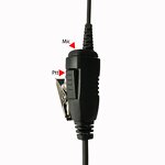 Earpiece Manufacturer - Acoustic Clear Tube with Lapel Ptt Microphone for ST7000 Series Two Way Radio