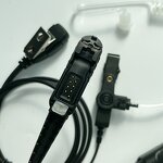 Acoustic Tube Headphones Manufacturer - Black 2 Wired Earphones for DEP550 DEP570 MTP3250 MTP3550 Radio