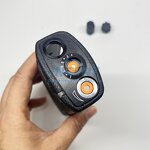 Two Way Radio Case Manufacturer - Black Front Housing Casing 8 Channel Replacement Refurbish with Knobs for RVA50 or XT420