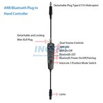 Aviation Helmet Communications Manufacturer - ANR Bluetooth for Helicopter U174 Plug