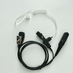 Acoustic Tube Headphones Manufacturer - Black 2 Wired Earphones for DEP550 DEP570 MTP3250 MTP3550 Radio