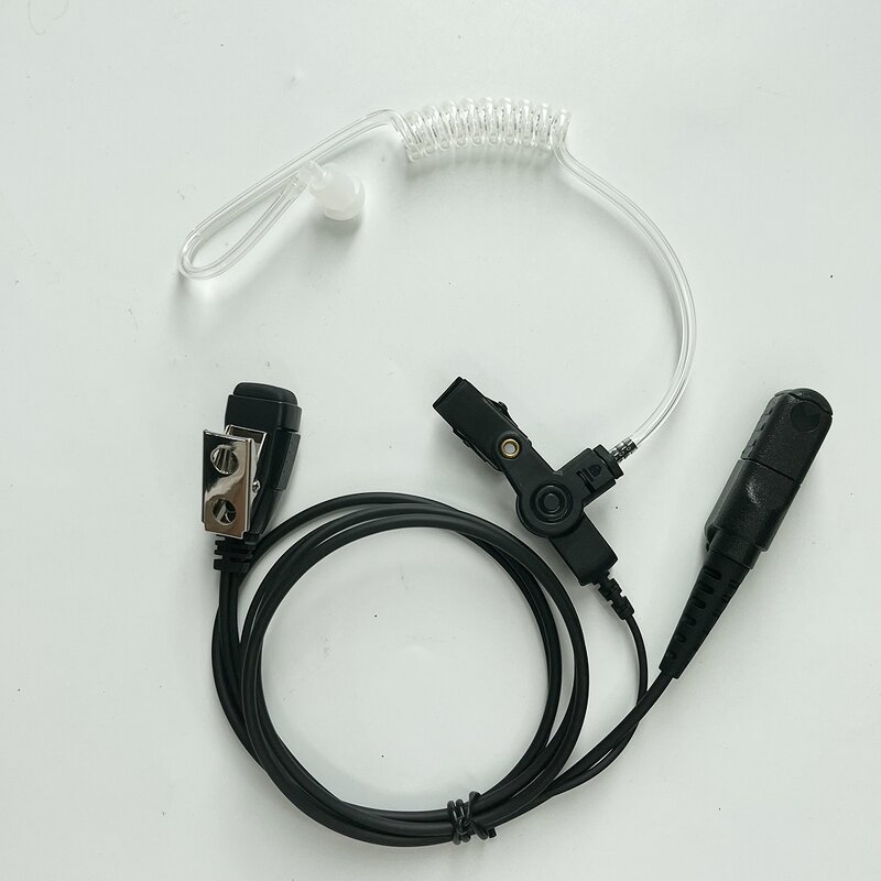 Acoustic Tube Headphones Manufacturer - Black 2 Wired Earphones for DEP550 DEP570 MTP3250 MTP3550 Radio