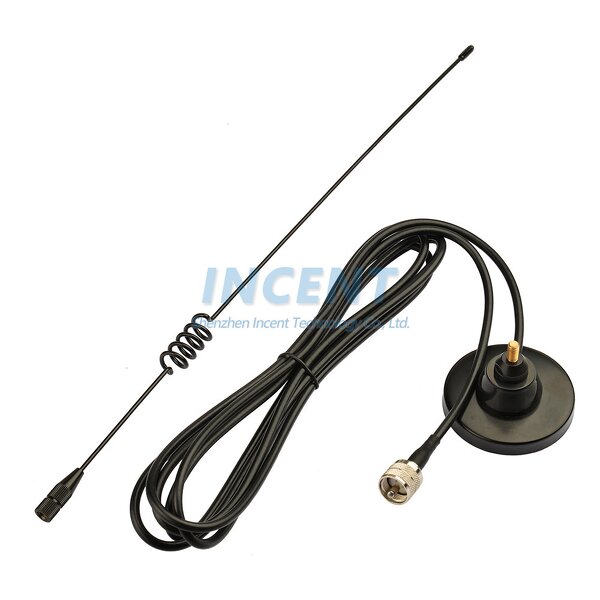 CB Radio Antenna Manufacturer - Eightwood Auto Car Dual Band VHF UHF PL259 Plug TX-RX 136-174 400-470 MHz Magnetic Mount