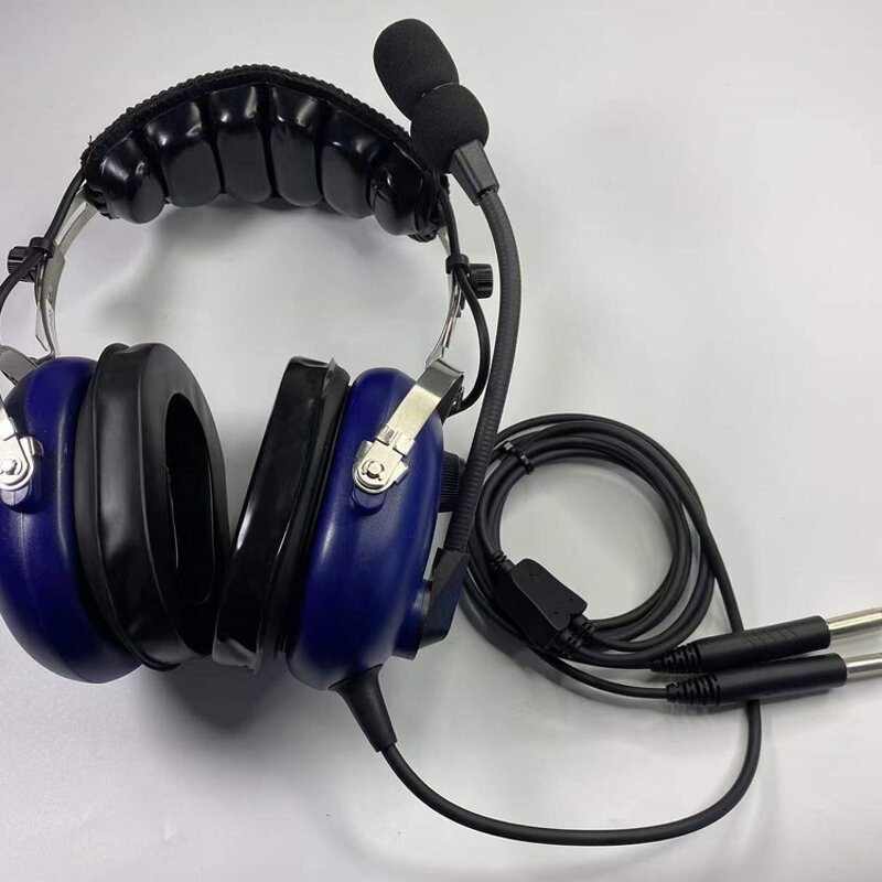 Aviation Headset Manufacturer - Professional General PJ-55 and PJ-68 Dual Plug Pilot Noise Reduction