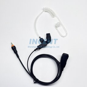 Audio Mic Kit Manufacturer - 2-Wire Acoustic Tube Coil Earbud Compatible with Multi-PIN Mo-to-ro-la CLP446 CLP1040 CLP108