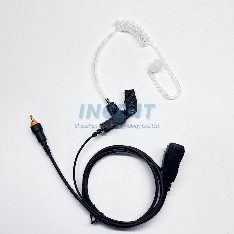 Audio Mic Kit Manufacturer - 2-Wire Acoustic Tube Coil Earbud Compatible with Multi-PIN Mo-to-ro-la CLP446 CLP1040 CLP108
