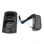 Power Charger Manufacturer - Desktop 1 + 1 with AC 100-240V Adaptor for Sepura STP8000 STP9000 STP9100 STP9200 SC20