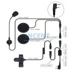 Helm Headset Manufacturer - 2 Pin PTT Headphone for Walkie Talkie Kenwood Baofeng Puxing Radio Ham Radio