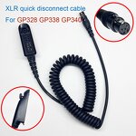 Coil Cord Manufacturer - Mini XLR 5pin Plug Quick Connect Disconnect Cable Replacement QD for GP328 Headsets