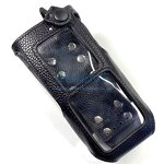 Leather Holster Manufacturer - Open Front with Swivel Belt Loop for Hytera HP78X Professional DMR Portable Two-way Radio