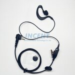 Radio Earphones Manufacturer - Kenwood Wired Music Soft Rubber Earhook Earpiece Replacement 3.5mm Interface