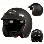 Motorcycle Helmet Manufacturer - Open Face Half Coverage Dual Visors Wireless Earphone