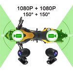 Motorcycle DVR Manufacturer - Dual 1080P Full Body Waterproof WiFi GPS Dash Cam Front Rear