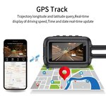 Motorcycle DVR Manufacturer - Dual 1080P Full Body Waterproof WiFi GPS Dash Cam Front Rear