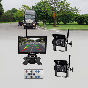 Truck Monitor Manufacturer - 7-Inch High Definition with 2 Wireless Rear View Cameras
