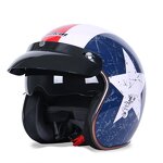 Motorcycle Helmet Manufacturer - Open Face Half Coverage Dual Visors Wireless Earphone