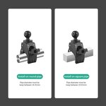 Motorcycle Mount Manufacturer - Bicycle Rail Clamp with 360 Degree Ball for Gopro