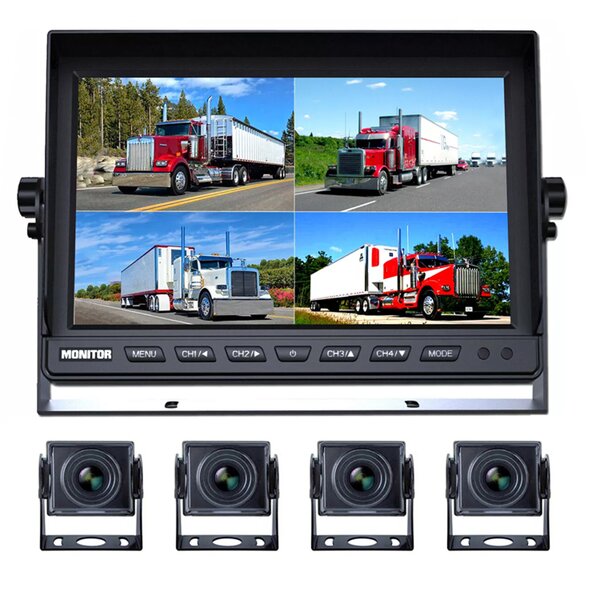 BSD Backup Parking Monitor Manufacturer - Forklift Safety HD 4 Camera AI System 10.1 Inch