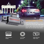 4K Dashcam Manufacturer - 3 Channel Car DVR with WIFI GPS Front Rear Inside 3 Lens