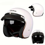 Motorcycle Helmet Manufacturer - Open Face Half Coverage Dual Visors Wireless Earphone
