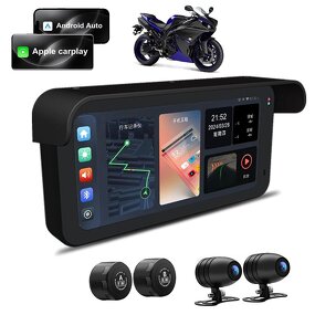 Motorcycle Dash Cam Manufacturer - 6.25 Inch Waterproof Touchscreen Carplay Android GPS