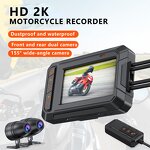 Motorcycle Dash Cam Manufacturer - 2K Front Rear Camera Waterproof Dual-Lens with WIFI GPS
