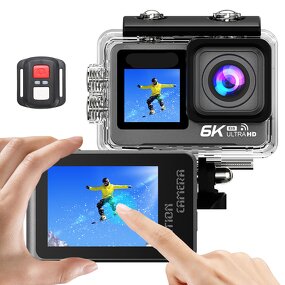Action Camera Manufacturer - 6K Outdoor TYPE-C WIFI Touch Dual Screen Anti-shake
