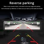 Car DVR Manufacturer - 12 Inch Touch Screen Dual Camera 4K Front Rear with GPS Wifi