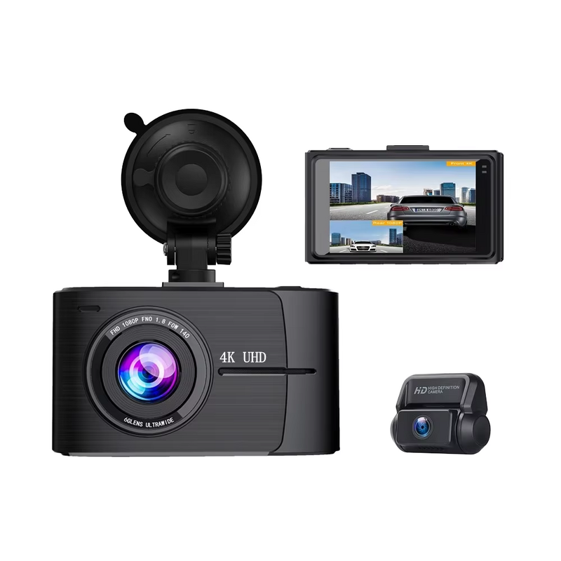 4K Car DVR Manufacturer - 3-Inch Wireless WiFi GPS Tracker Night Vision Front Rear Dual