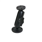Double Ball Mount Manufacturer - 1" Heavy Duty Universal with Round Plates 9cm Arm